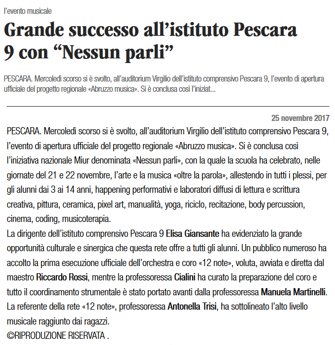 Grande successo dell'evento Nessun Parli